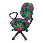 Green Walking Zombie Print Office Chair Cover