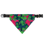 Green Walking Zombie Print Over The Collar Dog Bandana