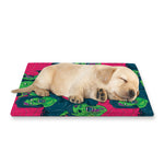 Green Walking Zombie Print Pet Cooling Mat Cover