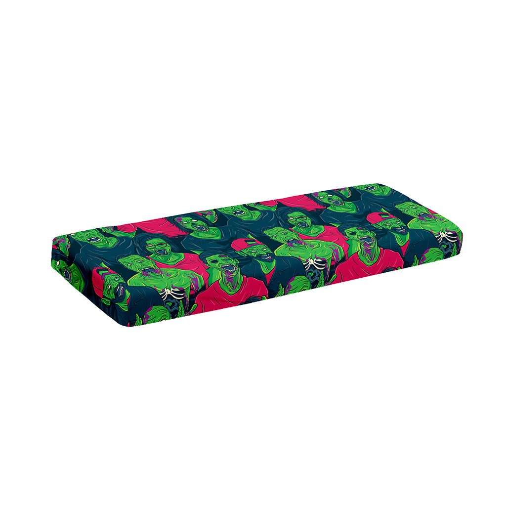 Green Walking Zombie Print Piano Keyboard Cover