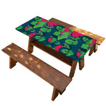 Green Walking Zombie Print Picnic Table Cover