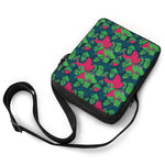 Green Walking Zombie Print Rectangular Crossbody Bag