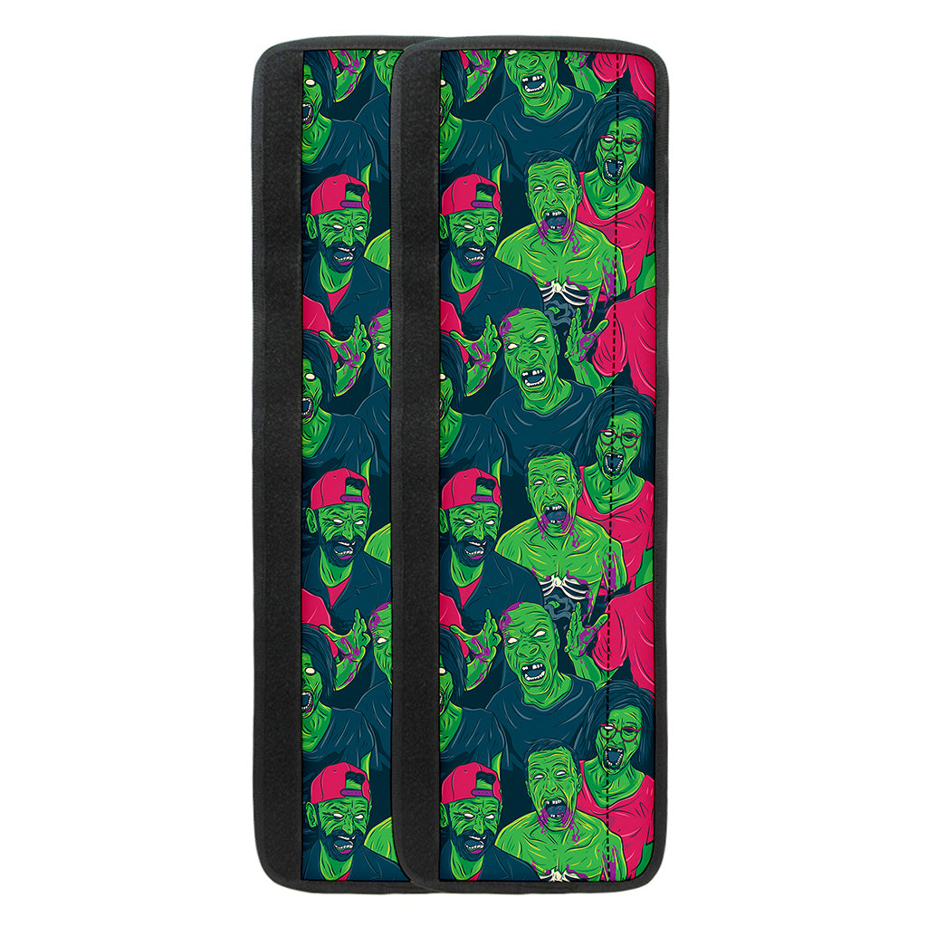 Green Walking Zombie Print Refrigerator Handle Covers