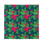 Green Walking Zombie Print Silk Bandana