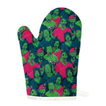 Green Walking Zombie Print Single Oven Mitt