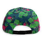 Green Walking Zombie Print Snapback Cap