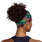 Green Walking Zombie Print Sports Headband