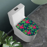 Green Walking Zombie Print Toilet Lid Cover