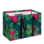 Green Walking Zombie Print Utility Tote Bag
