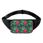 Green Walking Zombie Print Waist Bag
