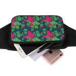 Green Walking Zombie Print Waist Bag