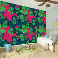Green Walking Zombie Print Wall Sticker