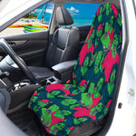 Green Walking Zombie Print Waterproof Car Seat Cover