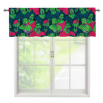 Green Walking Zombie Print Window Valance