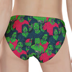 Green Walking Zombie Print Women's Panties