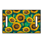 Green Watercolor Sunflower Pattern Print Golf Cart Seat Cover