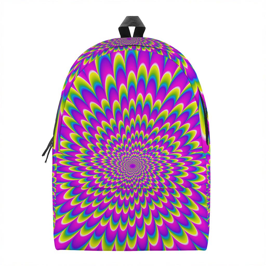 Green Wave Moving Optical Illusion Backpack