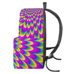 Green Wave Moving Optical Illusion Backpack