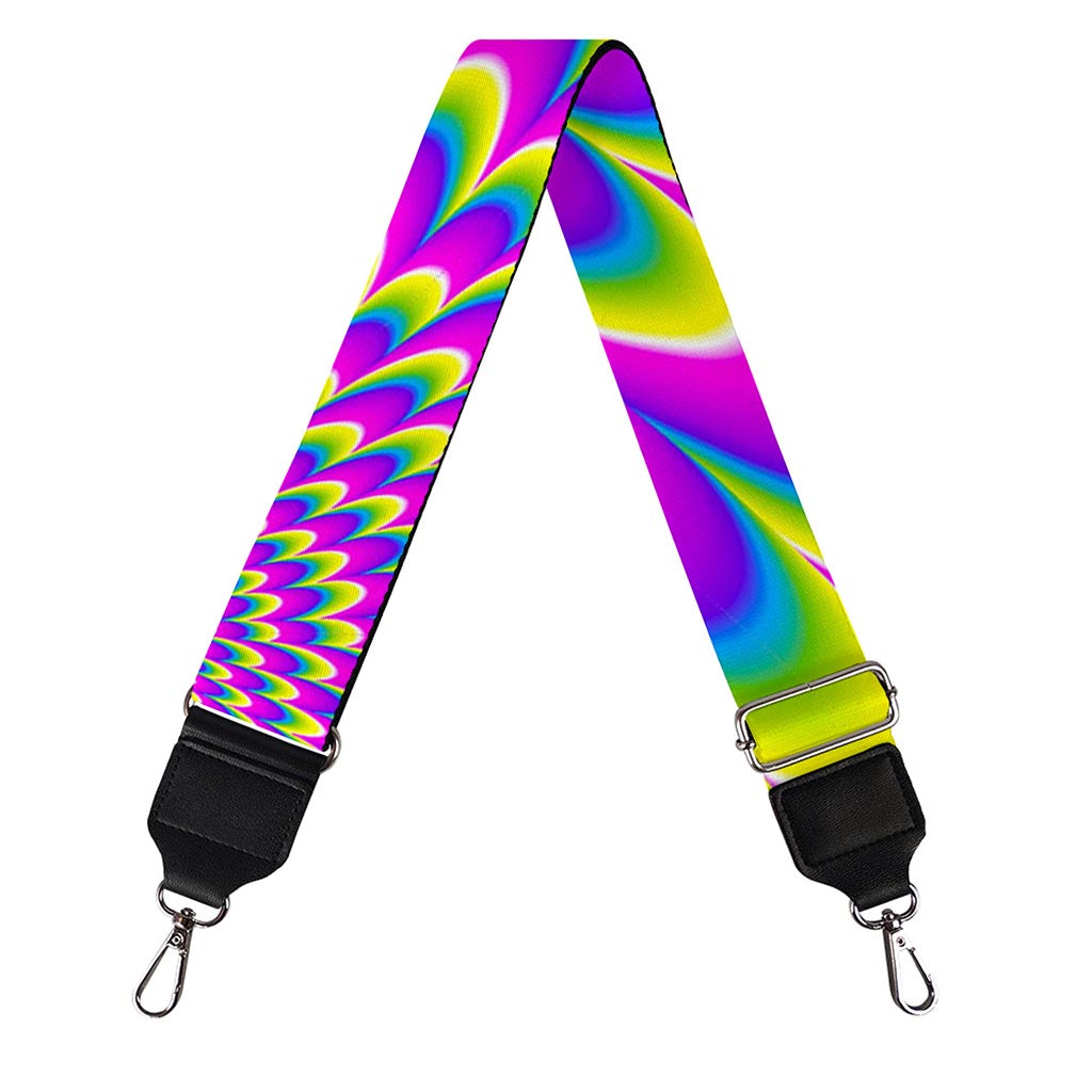 Green Wave Moving Optical Illusion Bag Strap