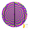 Green Wave Moving Optical Illusion Basketball