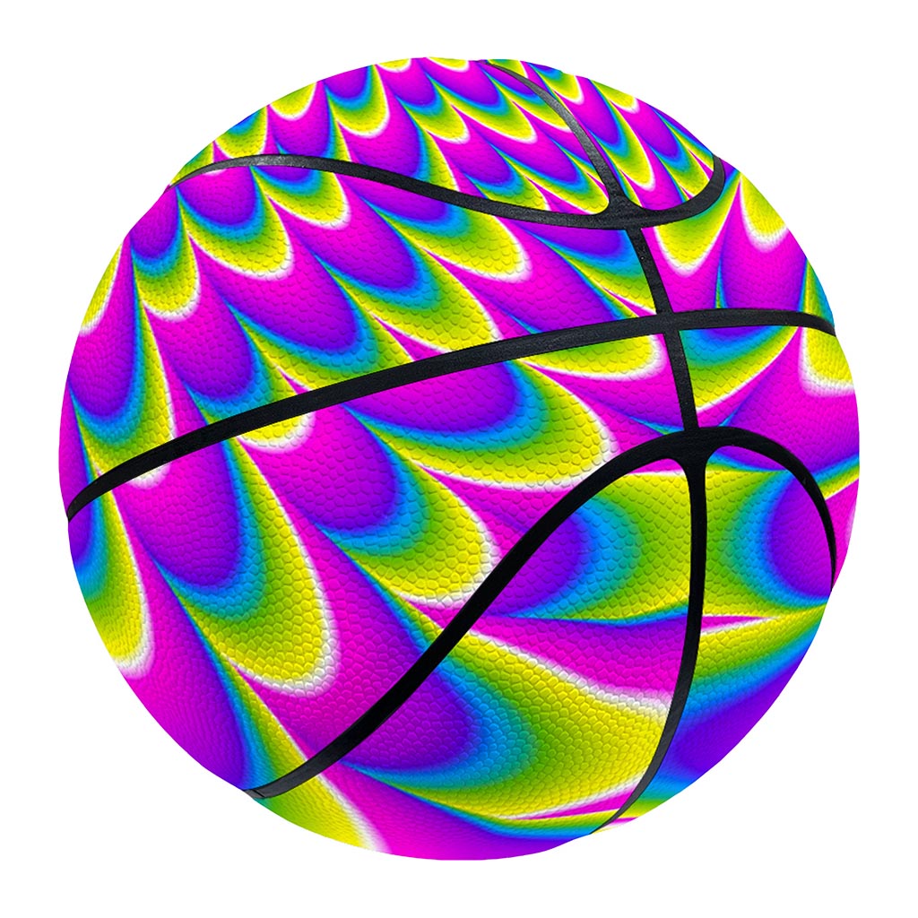 Green Wave Moving Optical Illusion Basketball