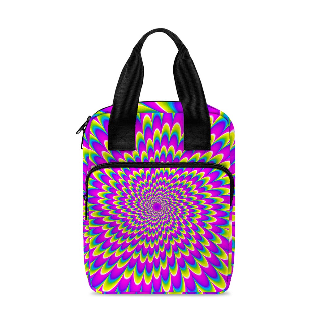 Green Wave Moving Optical Illusion Bible Tote Bag
