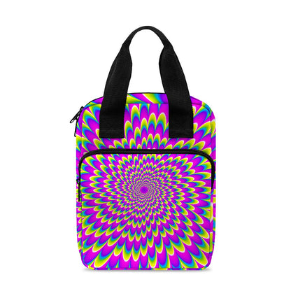 Green Wave Moving Optical Illusion Bible Tote Bag