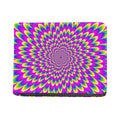 Green Wave Moving Optical Illusion Bifold Wallet