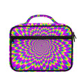 Green Wave Moving Optical Illusion Briefcase Bible Bag