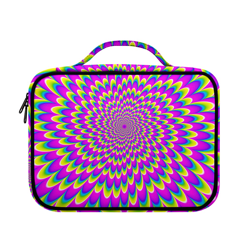 Green Wave Moving Optical Illusion Briefcase Bible Bag