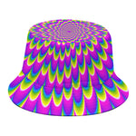 Green Wave Moving Optical Illusion Bucket Hat