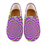 Green Wave Moving Optical Illusion Casual Shoes