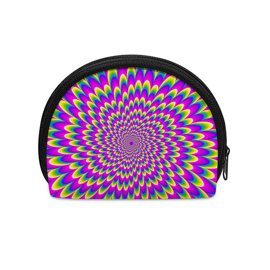 Green Wave Moving Optical Illusion Coin Purse