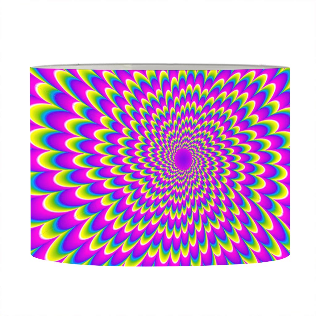 Green Wave Moving Optical Illusion Drum Lamp Shade