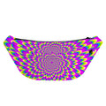 Green Wave Moving Optical Illusion Fanny Pack