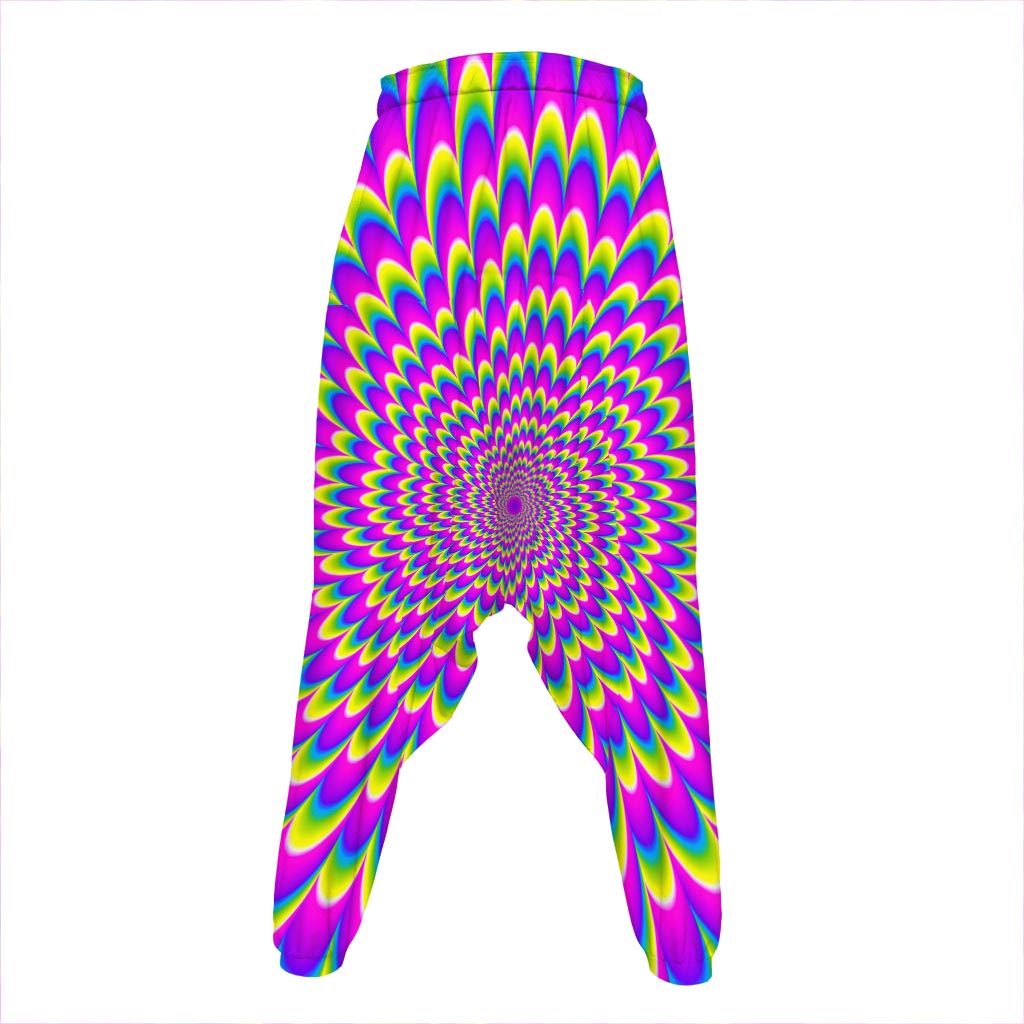 Green Wave Moving Optical Illusion Hammer Pants