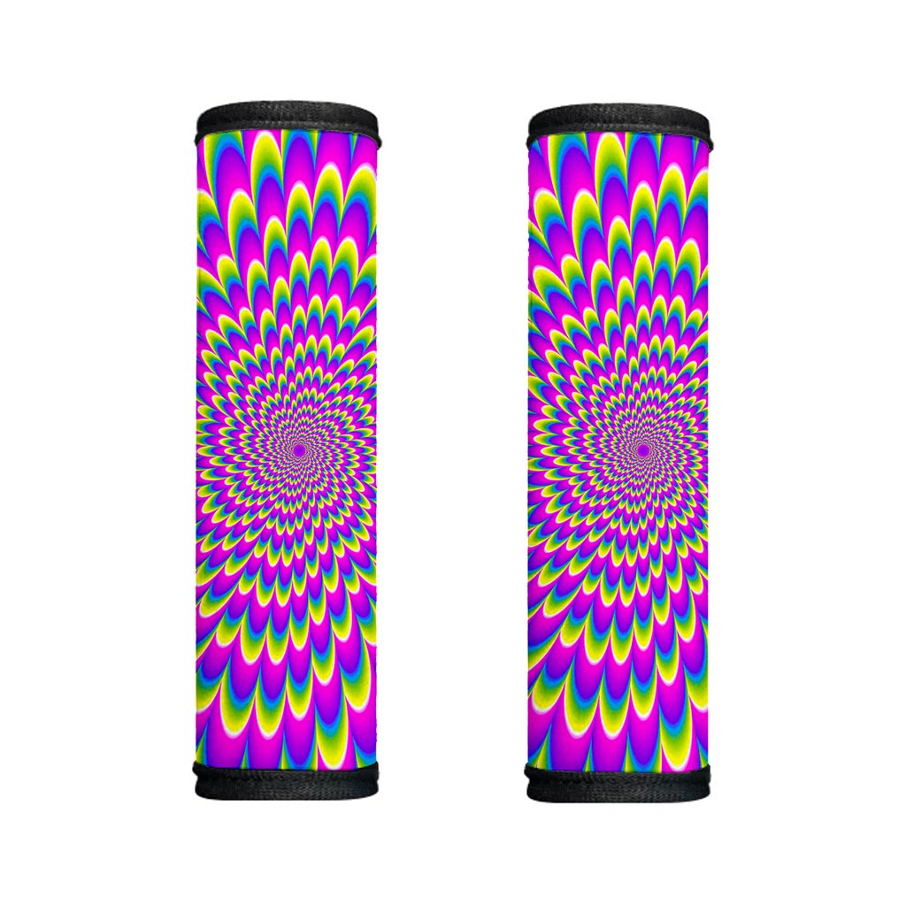 Green Wave Moving Optical Illusion Handle Covers