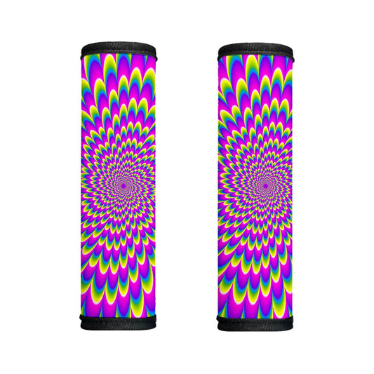 Green Wave Moving Optical Illusion Handle Covers