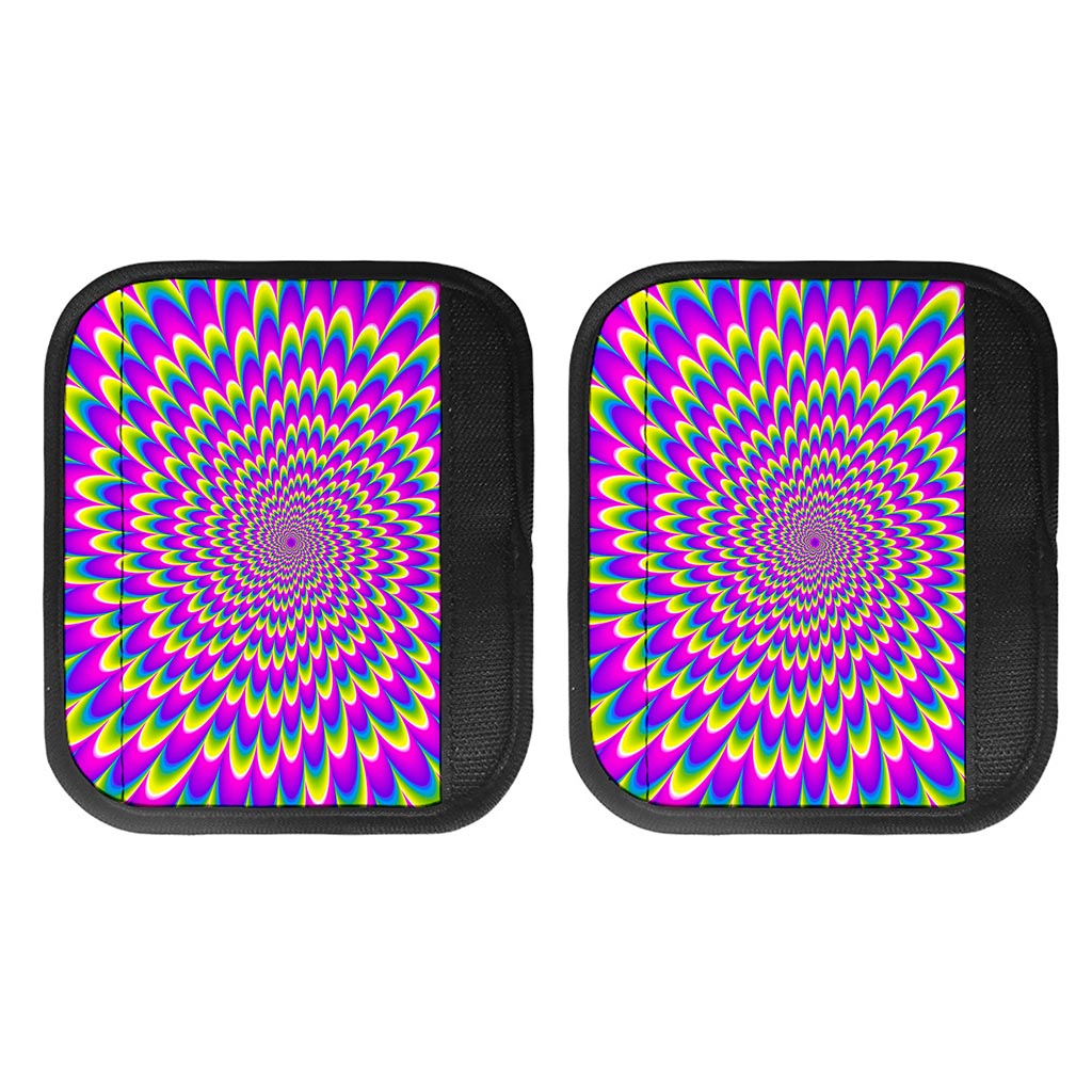 Green Wave Moving Optical Illusion Handle Covers