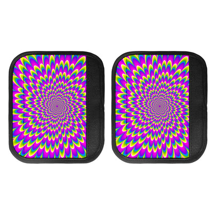 Green Wave Moving Optical Illusion Handle Covers
