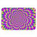 Green Wave Moving Optical Illusion Indoor Door Mat
