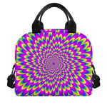 Green Wave Moving Optical Illusion Insulated Lunch Bag