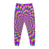 Green Wave Moving Optical Illusion Jogger Pants