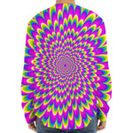 Green Wave Moving Optical Illusion Long Sleeve Baseball Jersey