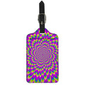 Green Wave Moving Optical Illusion Luggage Tag