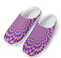 Green Wave Moving Optical Illusion Mesh Casual Shoes