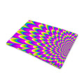 Green Wave Moving Optical Illusion Pet Cooling Mat Cover