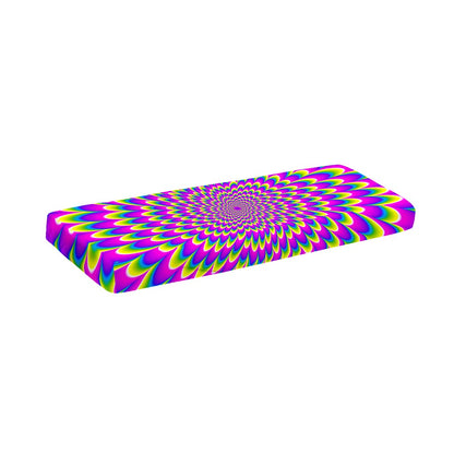 Green Wave Moving Optical Illusion Piano Keyboard Cover