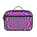 Green Wave Moving Optical Illusion Portable Lunch Bag