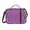 Green Wave Moving Optical Illusion Shoulder Strap Bible Bag